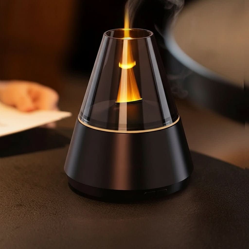 CRYSTAROMA – Crystal-Style Essential Oil Diffuser with Soft LED Glow