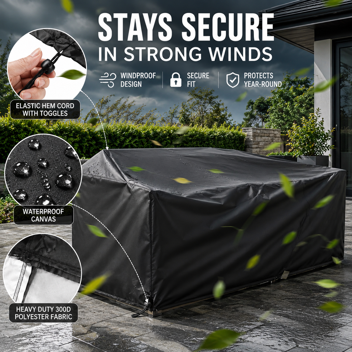 TABLEFORT – Outdoor Table Cover for All-Season Protection