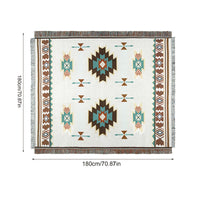 BohoLiving - Südwestlicher Jacquard-Picknickdecke