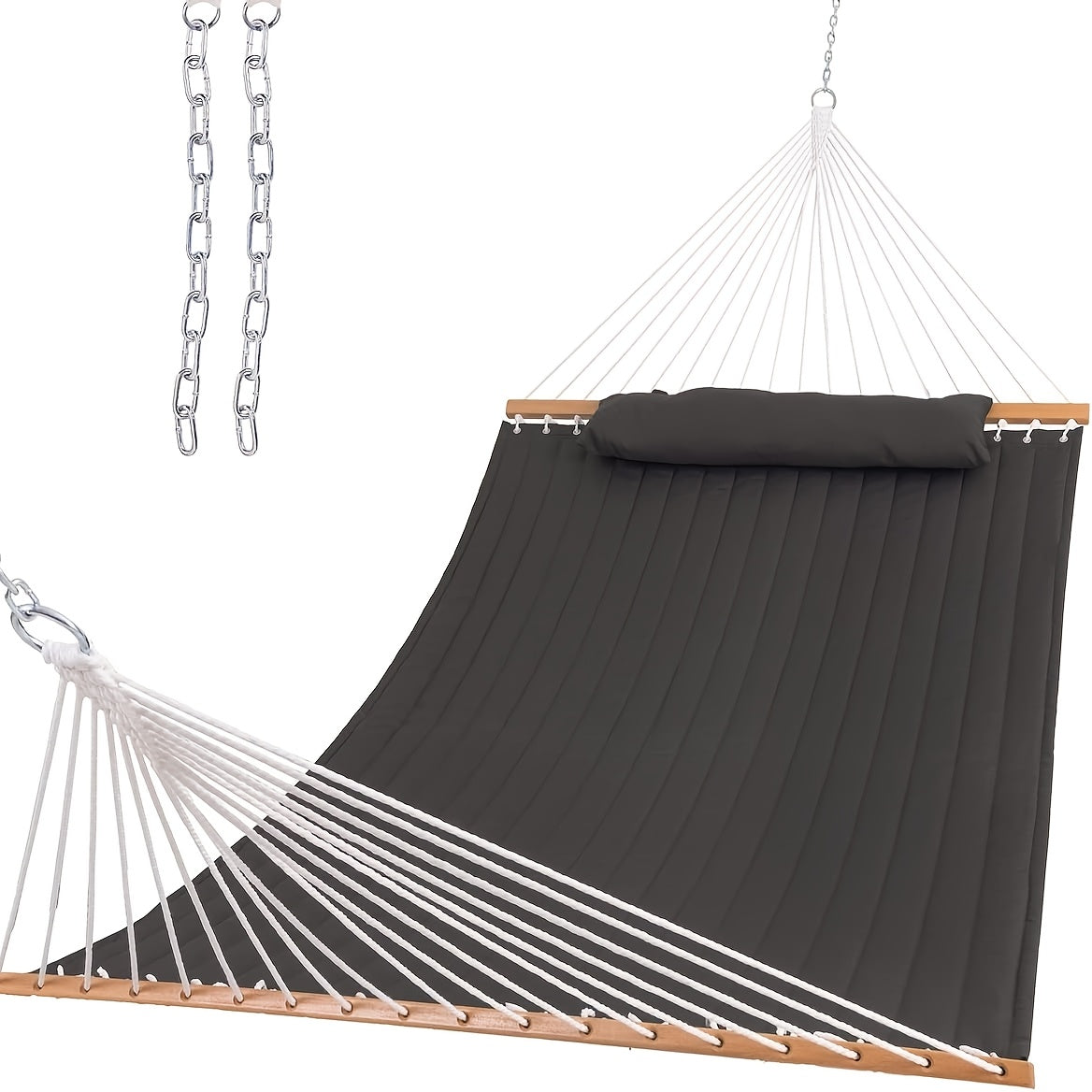 QUILTFLOW – Double Quilted Hammock for Patio & Poolside Comfort