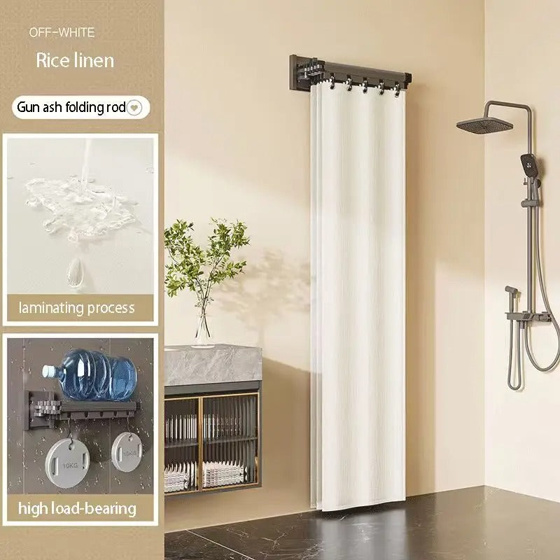 DRYDIVA – Ensemble de tringle de douche pliable pour séparation