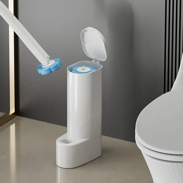 CLEANOVA – Ensemble de brosses de toilette jetables avec têtes remplaçables