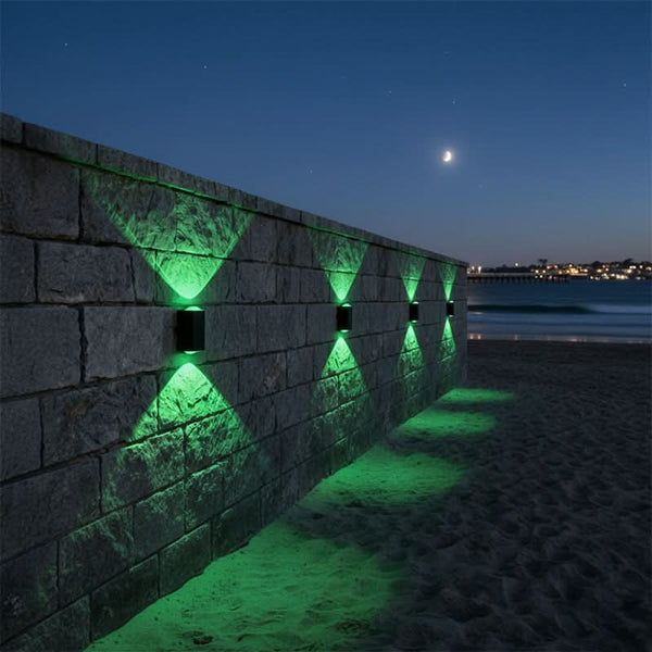 LumaFence - Ensemble de lampes murales extérieures Solar ColorGlow