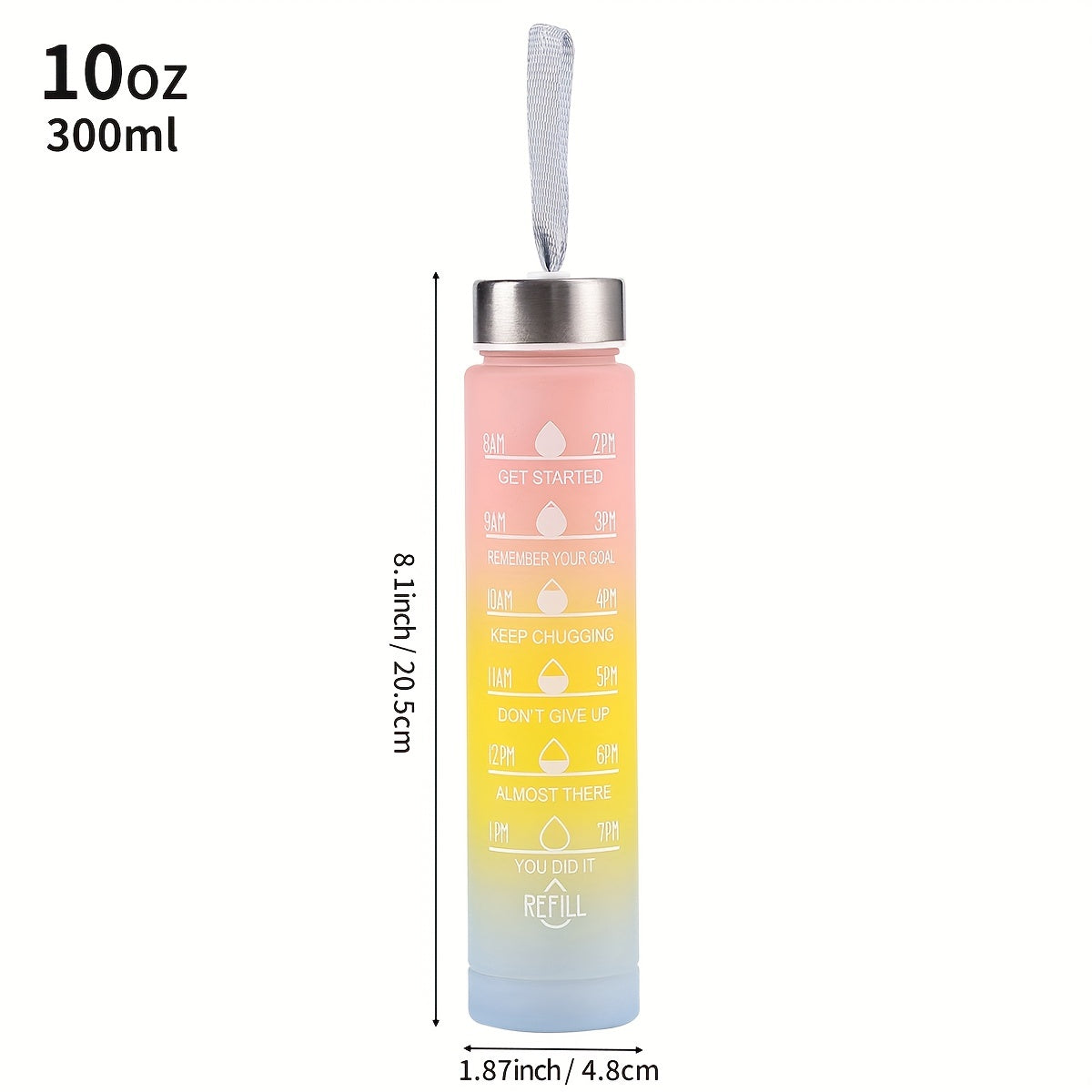 HYDRAGRAD – Gradient Water Bottle with Straw
