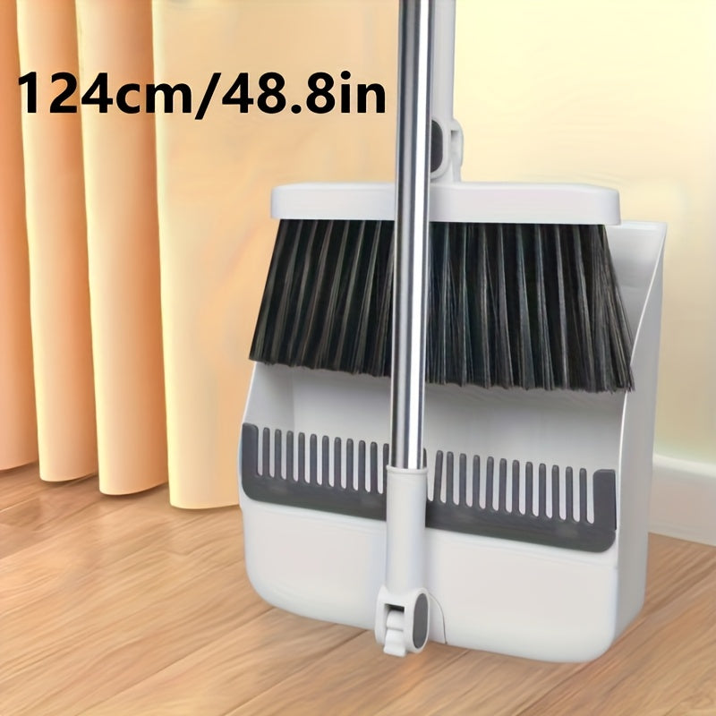 SWEEPVEX – Long Handle Broom and Dustpan Cleaning Set