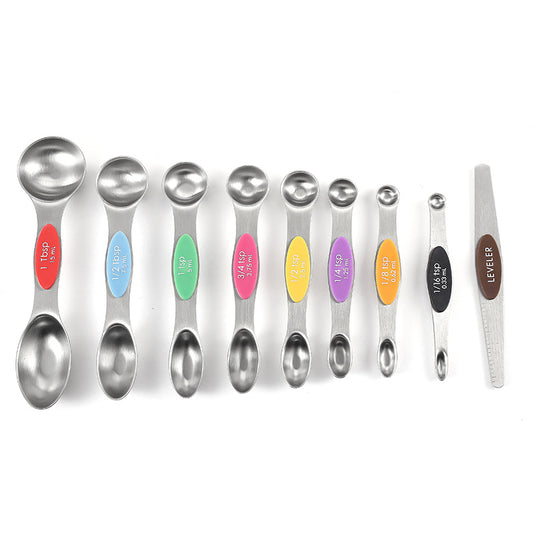 MEASURIX – Magnetic Stainless Steel Measuring Spoons Set