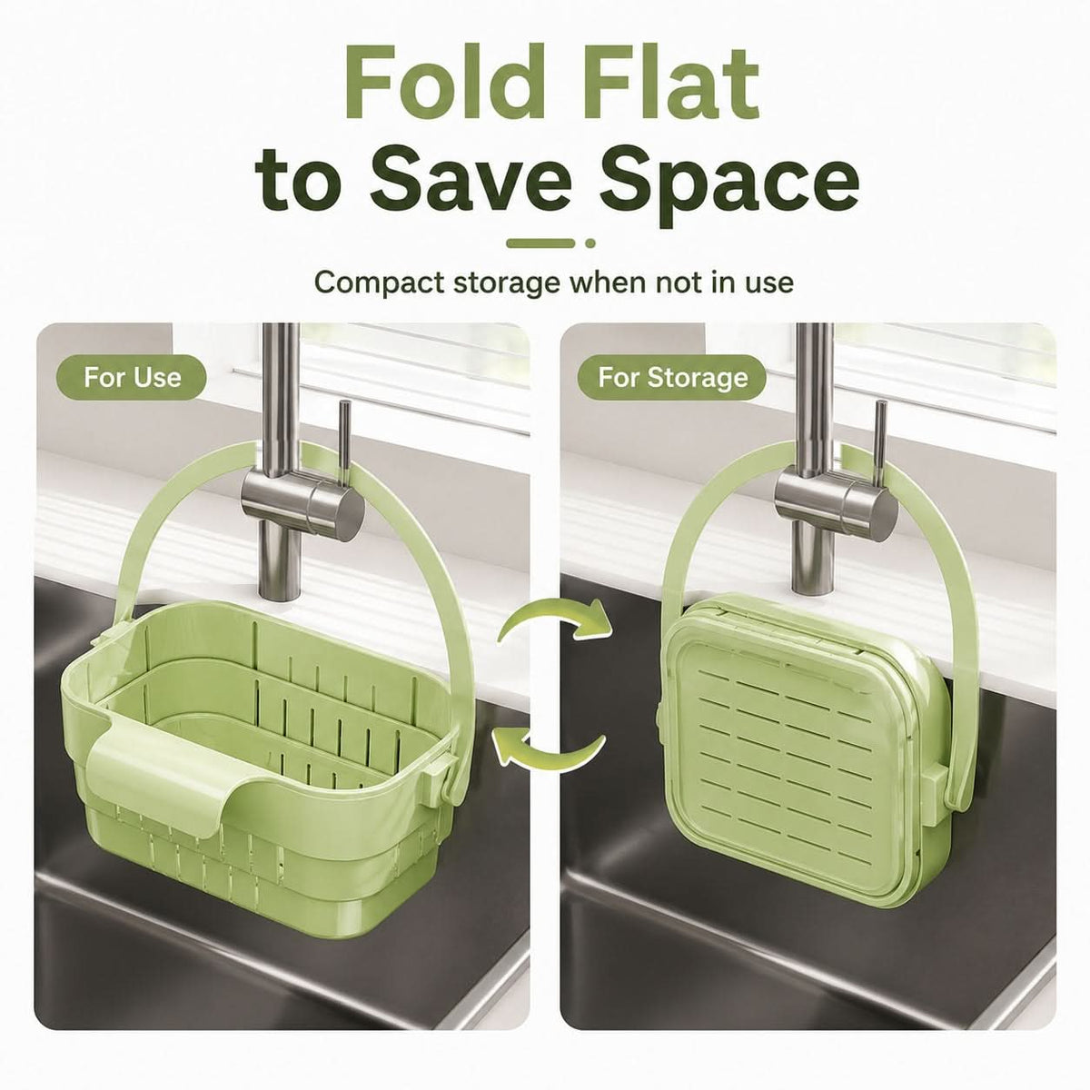 COLLAFLEX – Retractable Hanging Colander for Space-Saving Organization