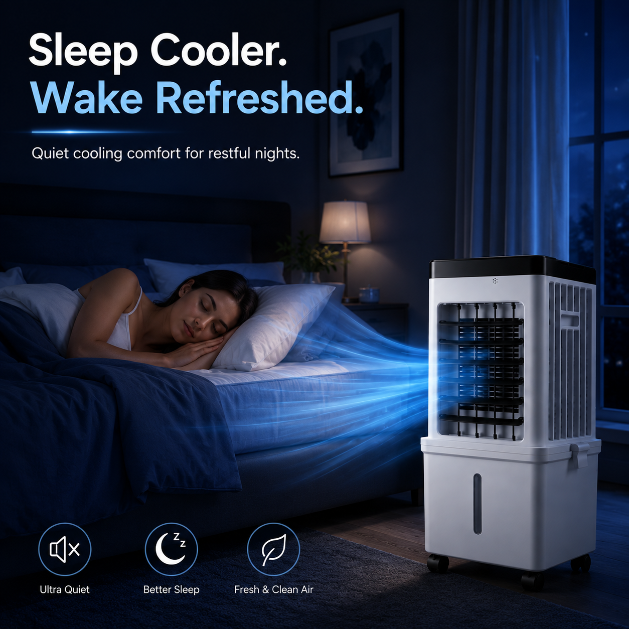FrostAir – 3-in-1 Portable Air Conditioner for Cooling, Humidifying & Purifying