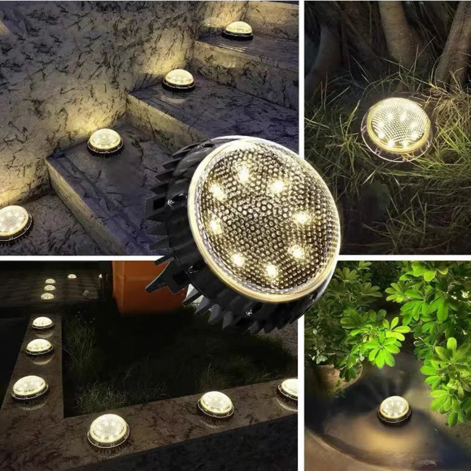 GROUNDLIVA – Lampes solaires étanches pour éclairage extérieur au sol