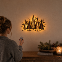 PINEGLOWERA – Forest-Inspired Wall Light for Warm Festive Illumination
