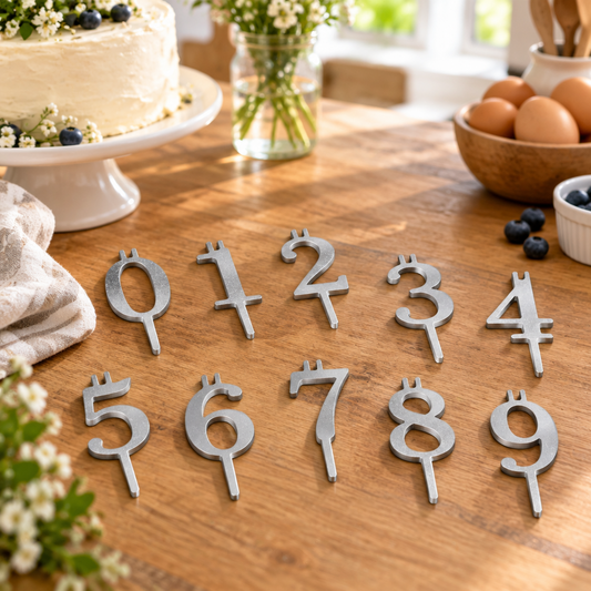BIRTHDIGIT – Ensemble de porte-bougies chiffres pour une décoration d’anniversaire festive