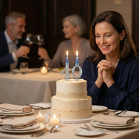 BIRTHDIGIT – Set di portacandele numerici per decorazioni festive di compleanno
