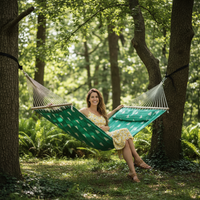 QUILTFLOW – Double Quilted Hammock for Patio & Poolside Comfort