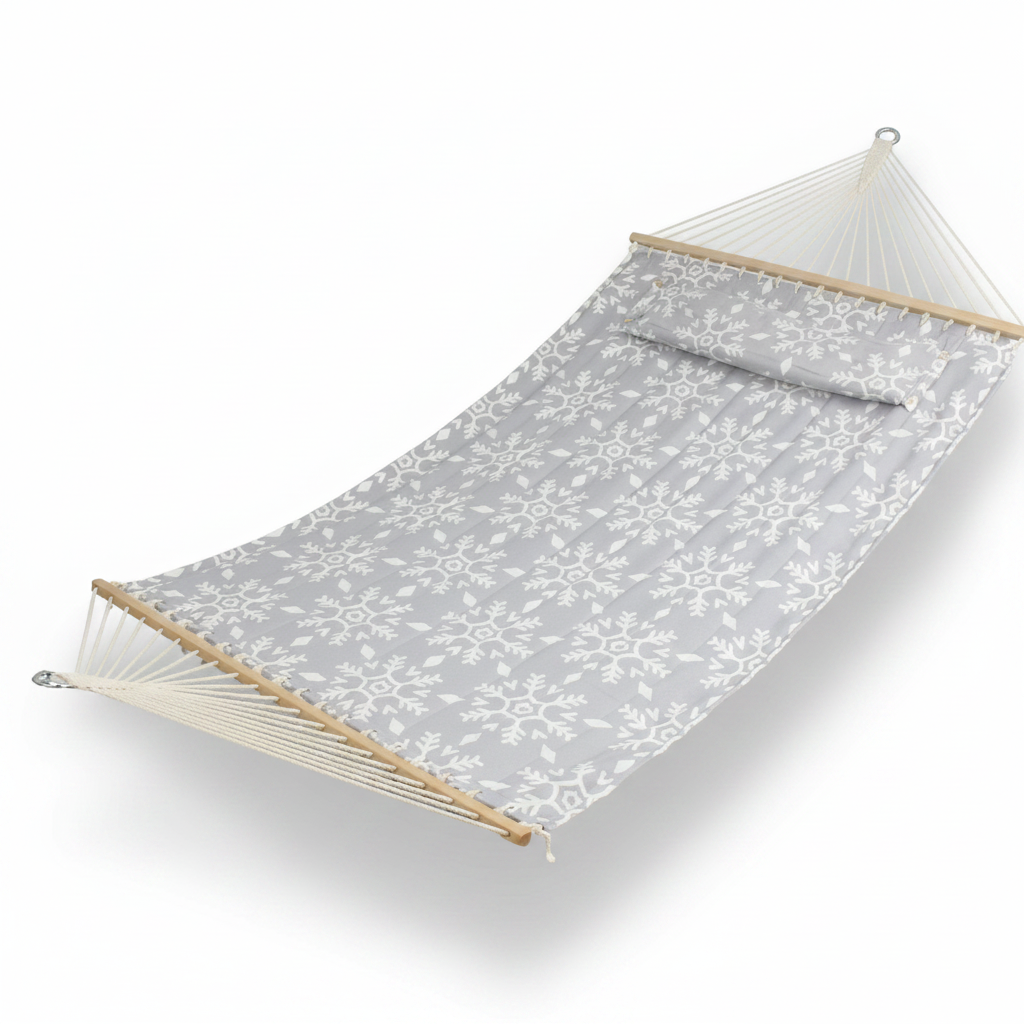 QUILTFLOW – Double Quilted Hammock for Patio & Poolside Comfort