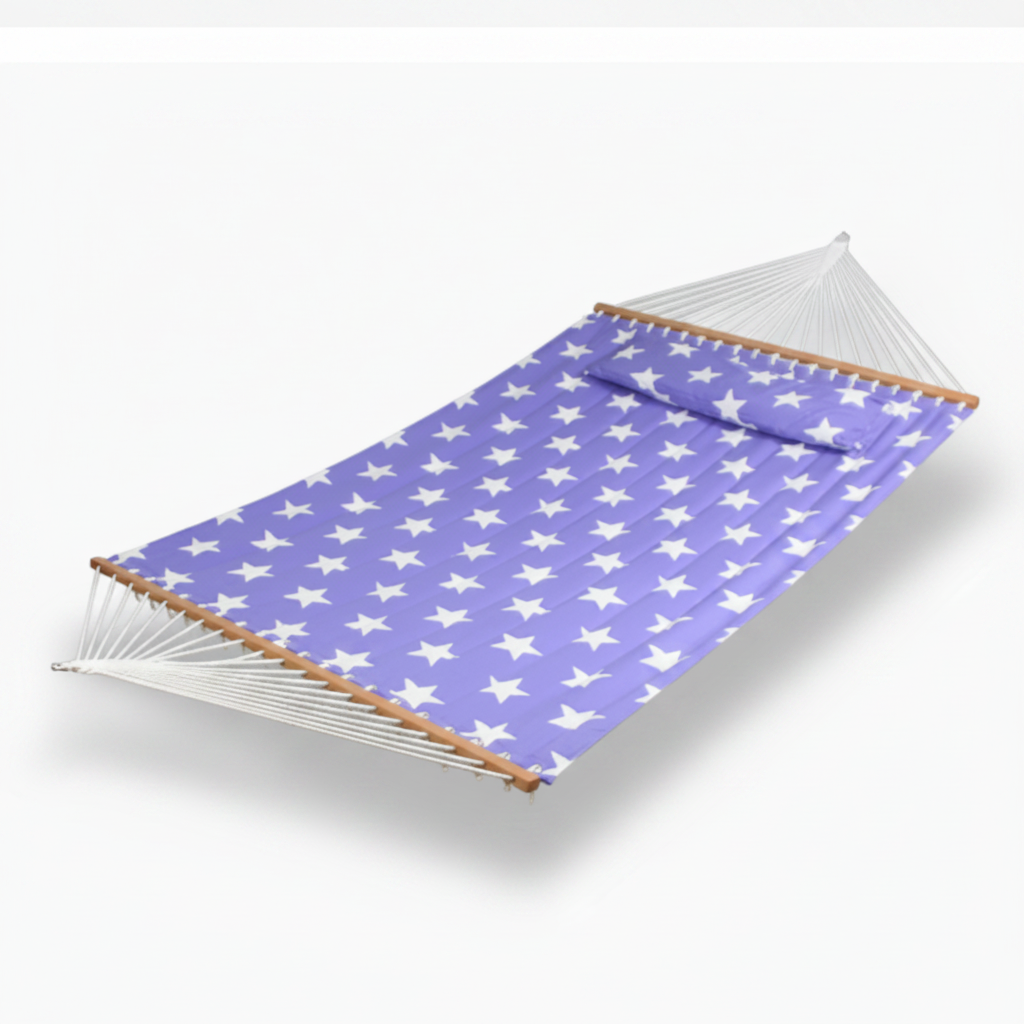 QUILTFLOW – Double Quilted Hammock for Patio & Poolside Comfort