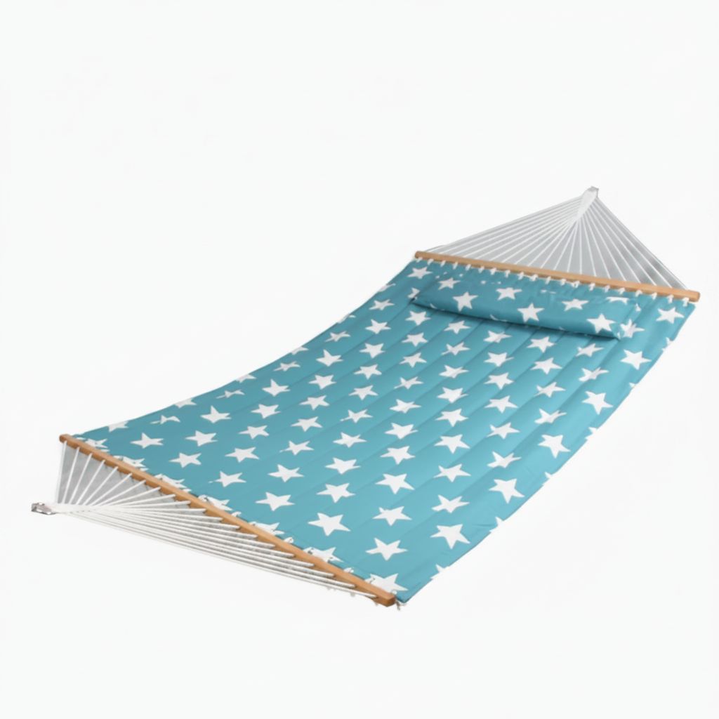 QUILTFLOW – Double Quilted Hammock for Patio & Poolside Comfort