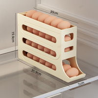 EGGROLLA – 4 Tier Rolling Egg Storage Organizer