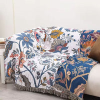 FLORAMUSE – Artistic Floral Blanket for Elegant Comfort