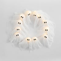 SPECTERRING – LED Ghost Wreath for Atmospheric Door Decor