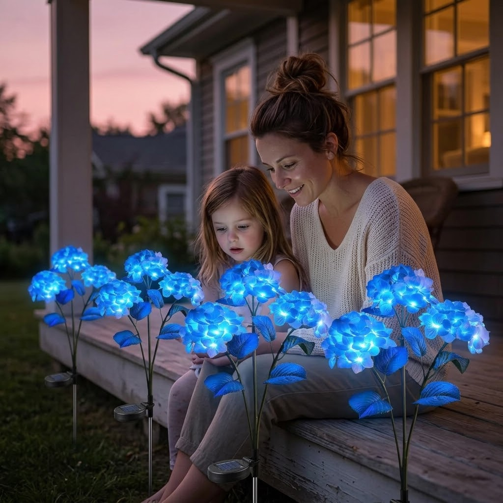HYDRASHINE – Lampes solaires florales pour un éclat extérieur radieux