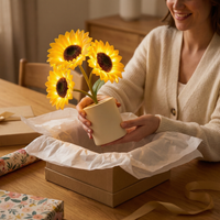 PETALRAY – Cordless Table Lamp for Elegant Floral Ambience