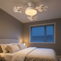 QUADAIR – LED-loftlampe med fire ventilatorer til komfort i hverdagen