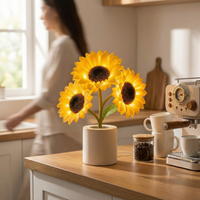 PETALRAY – Cordless Table Lamp for Elegant Floral Ambience