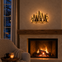 PINEGLOWERA – Forest-Inspired Wall Light for Warm Festive Illumination