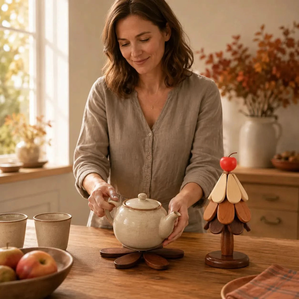 FIRREST – Christmas Tree Table Trivet Set for Easy Holiday Serving