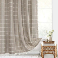 FRINGELLE – Decorative Shower Curtain for Refined Bathroom Charm