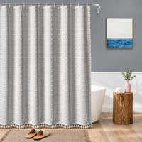 FRINGELLE – Decorative Shower Curtain for Refined Bathroom Charm