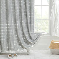 FRINGELLE – Decorative Shower Curtain for Refined Bathroom Charm
