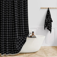 FRINGELLE – Decorative Shower Curtain for Refined Bathroom Charm