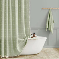 FRINGELLE – Decorative Shower Curtain for Refined Bathroom Charm