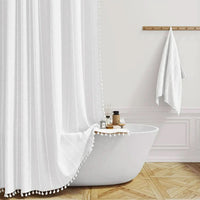 FRINGELLE – Decorative Shower Curtain for Refined Bathroom Charm