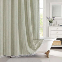 FRINGELLE – Decorative Shower Curtain for Refined Bathroom Charm