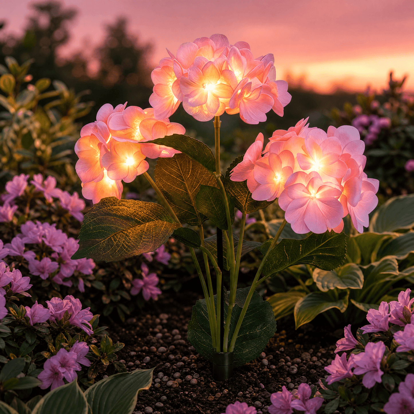 HYDRASHINE – Lampes solaires florales pour un éclat extérieur radieux