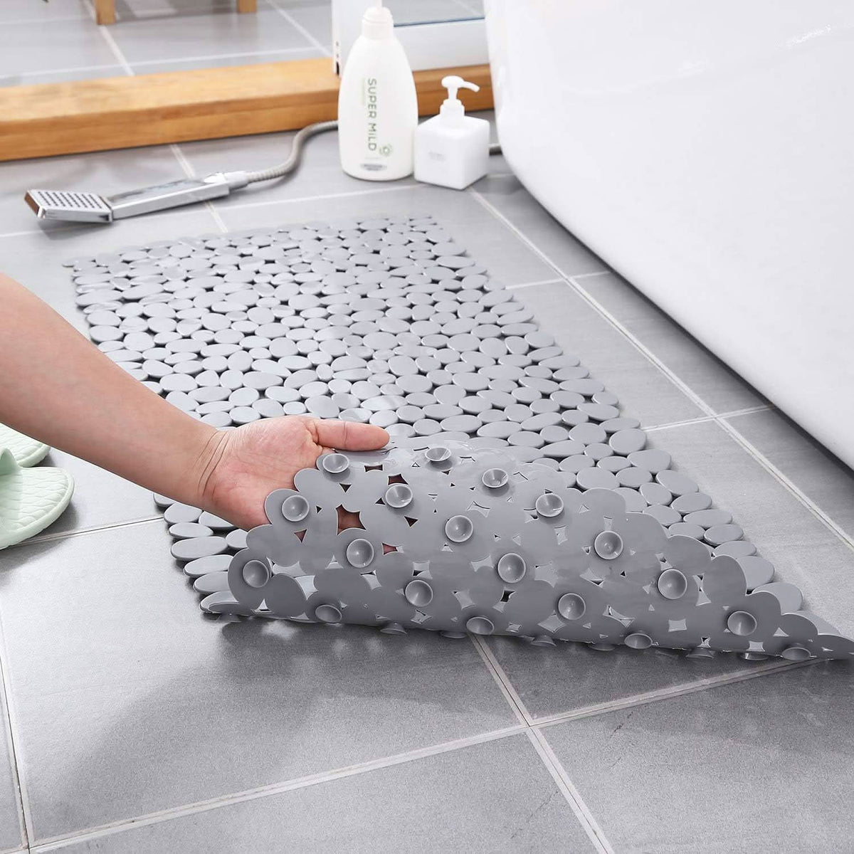 STONAVIXA – Tappetino antiscivolo per doccia per pavimenti del bagno stabili