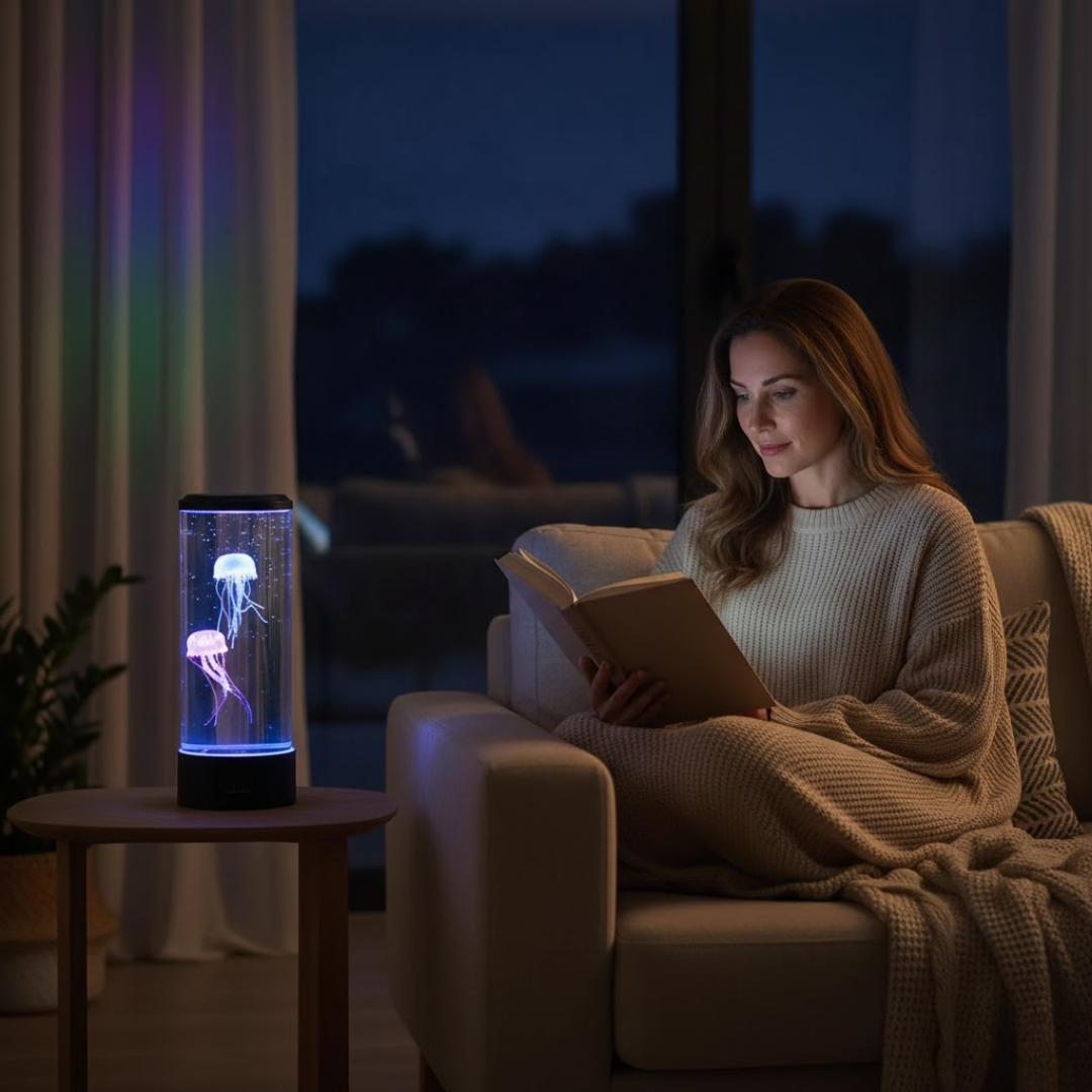 JELLYVORA – Jellyfish LED Lamp for Relaxing Ocean-Inspired Ambience
