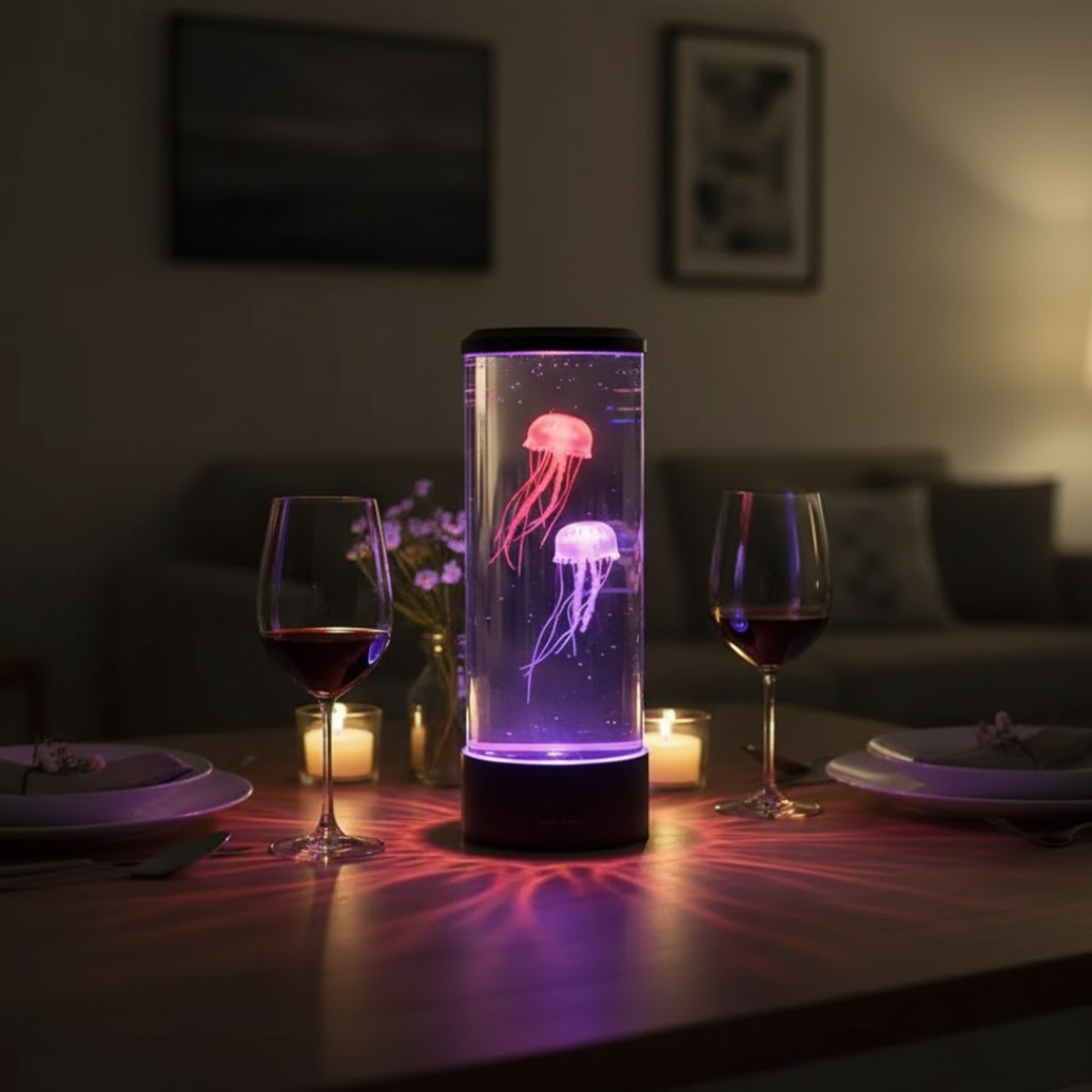 JELLYVORA – Jellyfish LED Lamp for Relaxing Ocean-Inspired Ambience