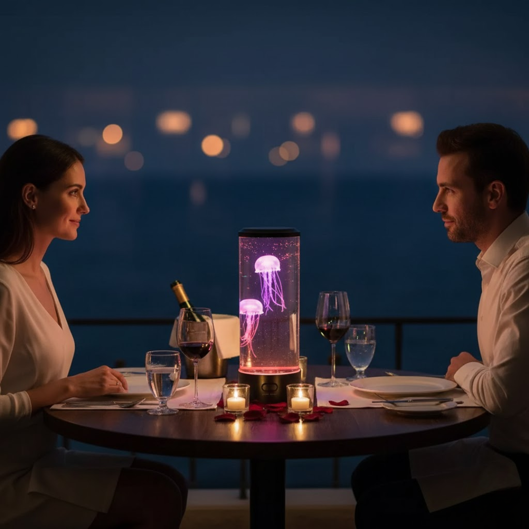 JELLYVORA – Jellyfish LED Lamp for Relaxing Ocean-Inspired Ambience