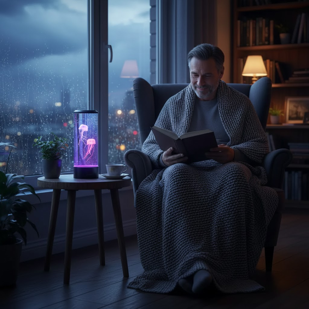 JELLYVORA – Jellyfish LED Lamp for Relaxing Ocean-Inspired Ambience