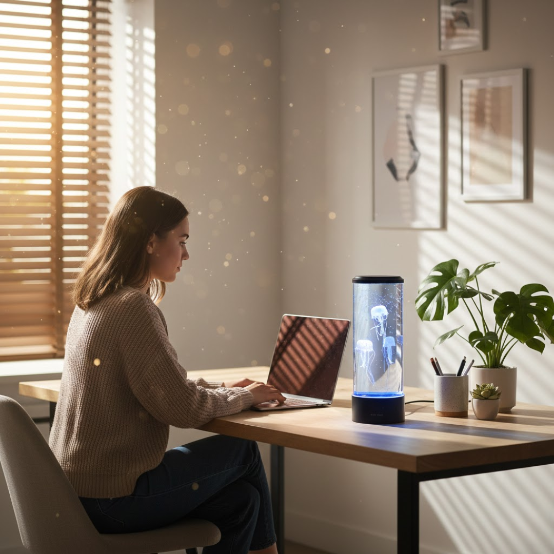 JELLYVORA – Jellyfish LED Lamp for Relaxing Ocean-Inspired Ambience