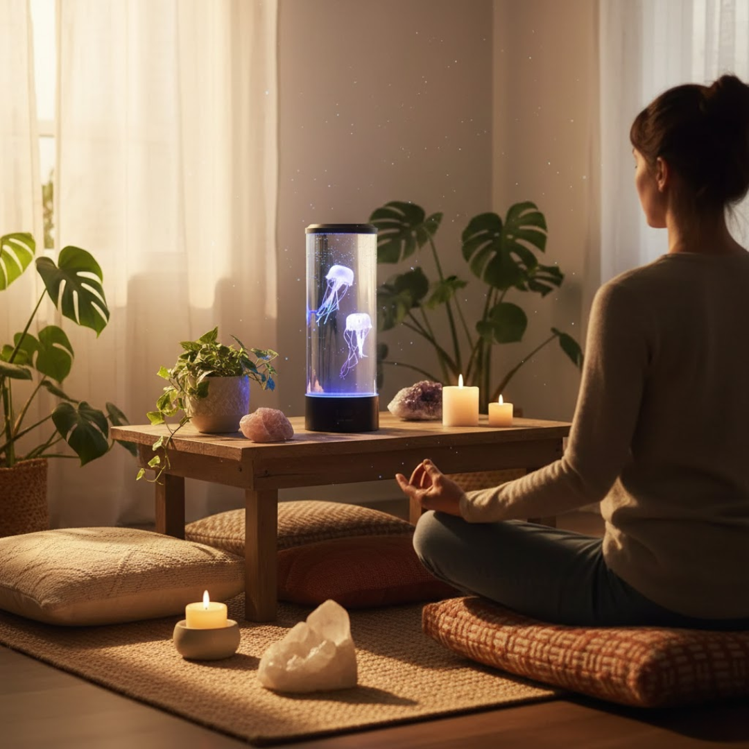 JELLYVORA – Jellyfish LED Lamp for Relaxing Ocean-Inspired Ambience