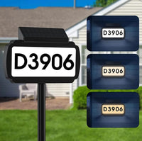NIGHTBEACON – Solar House Address Sign for Evening Visibility