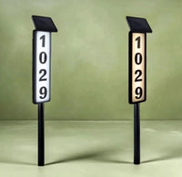 NIGHTBEACON – Solar House Address Sign for Evening Visibility