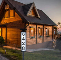 NIGHTBEACON – Solar House Address Sign for Evening Visibility