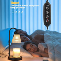 WAXTIMER – Candle Warmer Lamp with Timer for Flame-Free Ambience