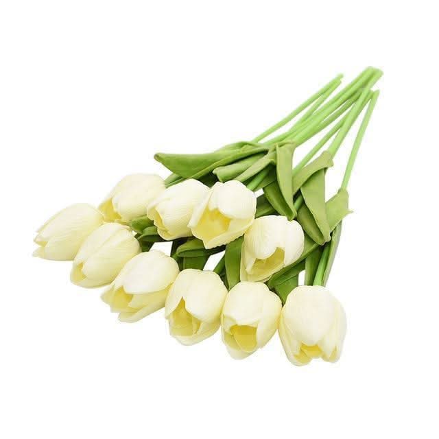 TULIPLUME – Composition florale artificielle pour une décoration de table élégante