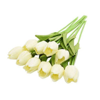 TULIPLUME – Composition florale artificielle pour une décoration de table élégante